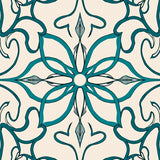 Elegant Swirl Symphony Abstract Medallion Artistic (Ivory)