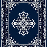 Enchanting Baroque Swirl Dynasty Palatial Exquisite Jewel(Blue)