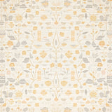 Boho Chic Area Linear Floral Motif Decorative Contemporary(Beige)