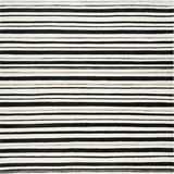 Contemporary Linear With Parallel Bands Woven Entryway Decor(Black)