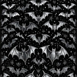 Mysterious Vintage Bat Artwork(Black)