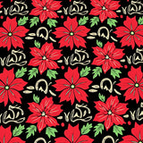 Poinsettia Bloom Seasonal Floor Art(Red)