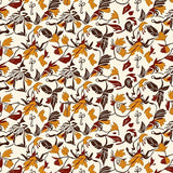 Traditional Harvest Foliage Design Floor Covering(Orange)