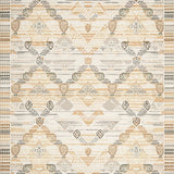 Handwoven Scallop Edged Jute Area With Cottage Flair(Beige)