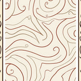 Luxurious Wavy Textured Velvet Surface With Elegant Swirl (Beige)