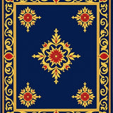 Floral with Twisting Leafwork Borders (Blue) - ODIKA