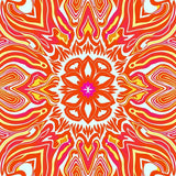 Retro Swirl Featuring Tangerine Burst Design (Orange) - ODIKA