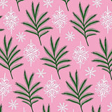 Seasonal Fir Branch Crystal Flake Semi Circle Entrance(Pink)