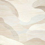Abstract Waves Area Modern Sculpted Beige Cream(Beige)
