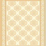 Classic Beige Arabesque Mousepad Rectangular Elegant Computer Accessory(Beige)