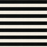 Chic Linear Stripe with Bold Contrasting Bands and Modern Graphic Layout(Black)