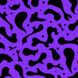Bold Abstract Animal Inspired Design with Dynamic Contrast(Purple)