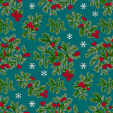 Festive Evergreen Holiday Entrance Welcoming(Teal)