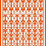 Lattice Accent with Interlocking Grid Framework(Orange)