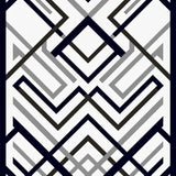 Distinctive Bordered Chevron Zigzag Angled Transitional Refined (Black)