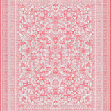 Coquette Ribbon Edge Bow Print with Artistic Wavy(Pink)