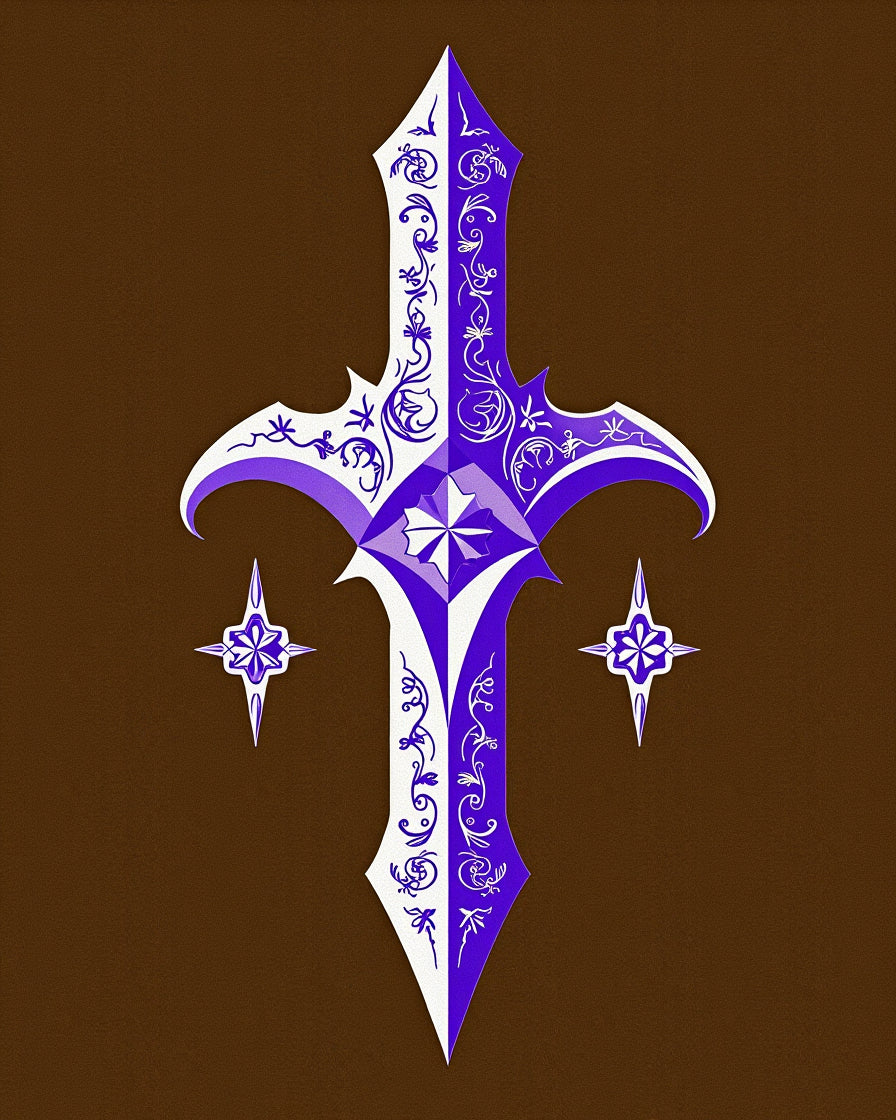 Bewitched Cutting Tool Enchanted Occult Ritual Ceremonial Artifact(Purple) - ODIKA