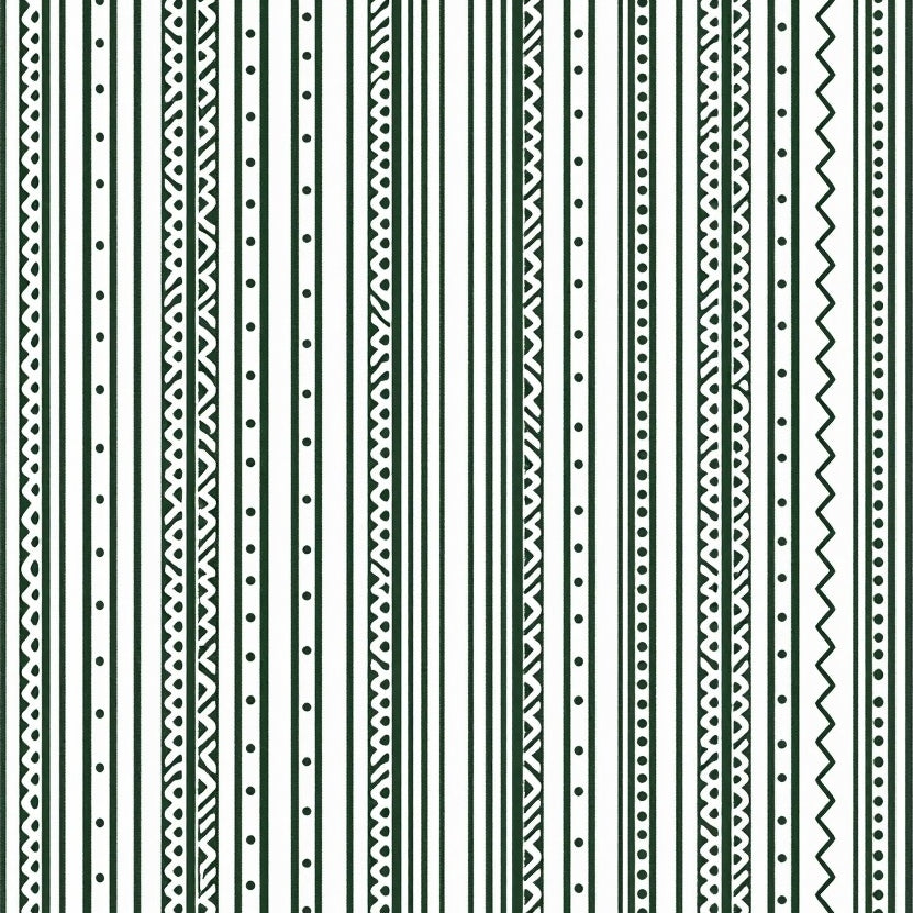 Farmhouse Stripe Interlocking Lattice (Green) - ODIKA