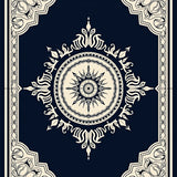 Dynasty Floral Interwoven Artistic Luxury Embellishment(Navy)