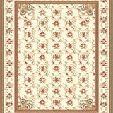 Beige Toned Traditional Runner with Ornate Paisley and Botanical Elements(Beige)