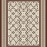 Inspired Lattice with Trellis Accents(Brown)