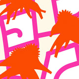 Contemporary Buffalo With Strong Contrasting Panels(Orange)