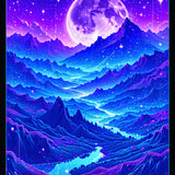 Vibrant Galactic Nature(Blue)