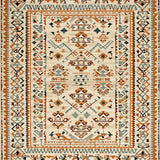 Sedona Tribal Geometric Over Dyed Southwest Abstract Border Area(Beige)