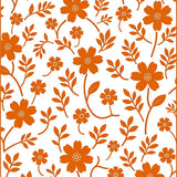 Artisan Mosaic Burst with Abstract Floral Details (Orange)