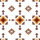 Grid with Southwestern Chevron Accents (Brown)