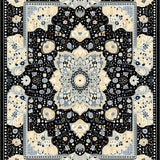 Whimsical Modern Floral Theme Design(Black)