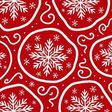 Merry Winter Wonderland with Abstract Interlocking Designs(Red)