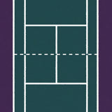 Tennis Court Baseline Service Grid(Green)