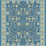 Blue and Beige Square Slip Resistant(Blue)