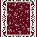 Seasonal Jubilation Stain Resistant Hallway(Maroon)