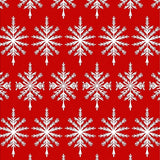Snowflake Forest with Ornate Tree Motifs and Festive Accents(Red)