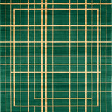 Sleek Modern Hallway Runner(Green)