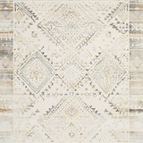 Boho Inspired Vintage Area Subtle Earth Tone Geometric(Beige)