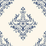 Enchanted Garden Damask Medallion Luxe(Blue)