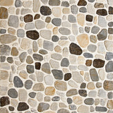 Elegant Stone Mosaic Runner Boho Chic Neutral Area(Beige)
