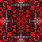 Festive Snowflake Area Holiday Winter(Red)