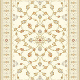Non Slip Beige Vinyl With Artisan Crafted Arabesque(Beige)