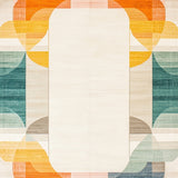 Vintage Mid Century Modern Rainbow in Beige and Ivory(Yellow)