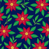 Holiday Poinsettia Featuring Elegant Seasonal Blooms(Blue)