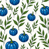 Autumn Harvest Eucalyptus Botanical Tapestry(Blue)