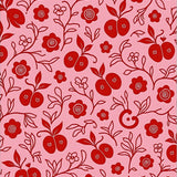 Whimsical Fruit Branch Blossom Enchanted Garden Nostalgic(Pink)