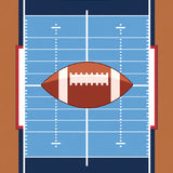 Football Field Gridlines Central Ball(Blue)
