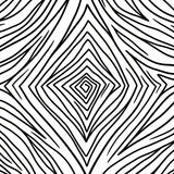 Abstract Boho Chevron Motif with Dynamic Flowing Shapes(Black)