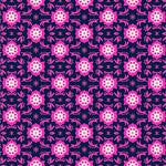 Decorative Interlocking Floral Mesh with Stylized Leaf (Pink) - ODIKA