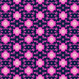 Decorative Interlocking Floral Mesh with Stylized Leaf (Pink) - ODIKA